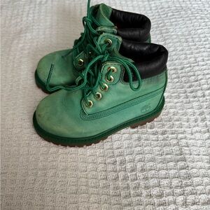 Timberland Kids Vibrant Green Boots